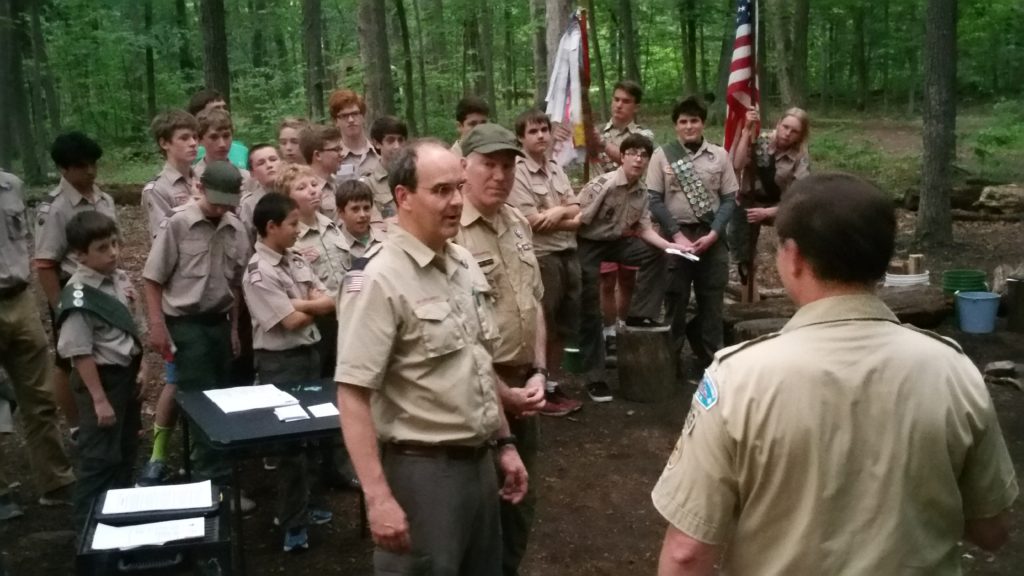 Incoming Scoutmaster Reid Lewis